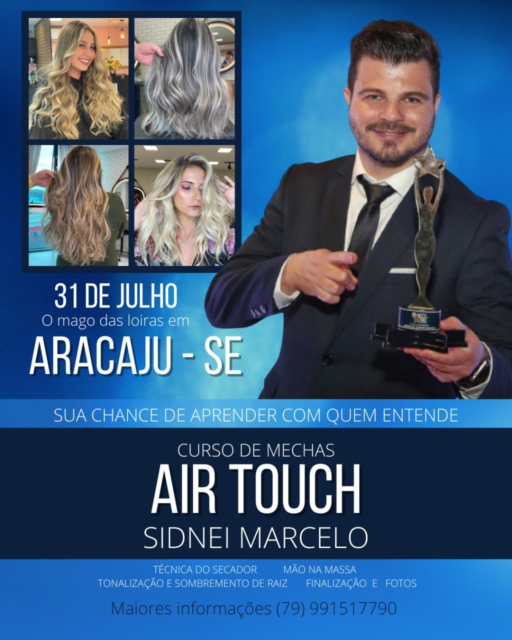 Mechas Air Touch com Sidnei Marcelo em Aracaju no Sergipe